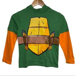 TMNT Classic Long Sleeved Graphic Sweatshirt Hoodie Kids Size 5/6 NEW